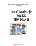 Đề cương ôn tập học kì 2 môn Toán lớp 11 năm 2020-2021 - Trường THPT chuyên Lê Qúy Đôn