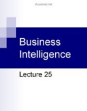 Lecture Business management information system - Lecture 25: Business intelligence