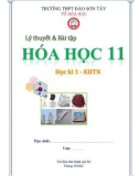 Lý thuyết và bài tập học kì 1 môn Hóa học lớp 11 năm 2022 (KHTN) - Trường THPT Đào Sơn Tây