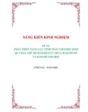 Sáng kiến kinh nghiệm THPT: Phát triển năng lực tính toán cho học sinh qua dạy chủ đề hàm số lũy thừa, hàm số mũ và hàm số logarit