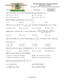 Đề thi khảo sát chất lượng đầu năm môn Toán lớp 11 năm học 2019-2020 có đáp án – Trường THPT Thuận Thành 1