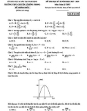 Đề kiểm tra HK 2 Toán lớp 12 năm 2017-2018 - THPT chuyên Lê Hồng Phong, Nam Định