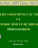 Bài giảng Đại số 10 - Bài 4: Bất phương trình bậc nhất hai ẩn