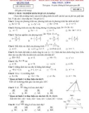 Đề kiểm tra cuối học kì 2 môn Toán lớp 8 năm 2020-2021 có đáp án - Sở GD&ĐT Quảng Nam (Mã đề A)