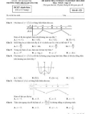 Đề kiểm tra cuối học kì 1 môn Toán lớp 12 năm 2021-2022 có đáp án - Sở GD&ĐT Quảng Tri (Mã đề 121)
