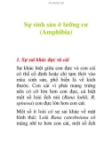 Sự sinh sản ở lưỡng cư (Amphibia)