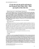 Về việc thực thi chủ quyền tại Hoàng Sa thời Hoàng đế Minh Mệnh (1820 - 1840) qua nguồn tư liệu châu bản