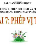 Bài giảng Phép vị tự - Hình học 11 - GV. Trần Thiên