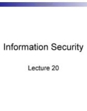 Lecture Business management information system - Lecture 20: Information security