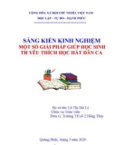 Sáng kiến kinh nghiệm Tiểu học: Một số giải pháp giúp học sinh Tiểu học yêu thích học hát dân ca