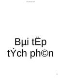 Bài tập tích phân