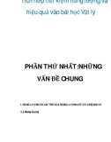 Tài liệu: Tích hợp tiết kiệm năng lượng và hiệu quả vào bài học Vật lý