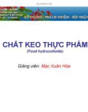 CHẤT KEO THỰC PHẨM (Food hydrocolloids)