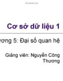 Chương 5: Đại số quan hệ