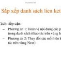 Sắp xếp danh sách lien ket don