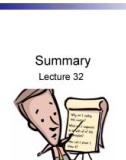 Lecture Business management information system - Lecture 32: Summary