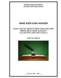 Sáng kiến kinh nghiệm THPT: Nâng cao giá trị bản thân cho giáo viên trong hoạt động giáo dục tại trường THPT Đô Lương 2