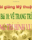 Slide bài Vẽ trang trí hình vuông - Mỹ thuật 6 - GV.B.Trọng Tấn