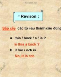 Giáo án điện tử môn Tiếng Anh lớp 3 - Unit 1: Let's listen