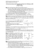 Đề thi tuyển sinh chương trình Đào tạo Kỹ sư Tài năng và Ks. Chất lượng cao 2005 Môn thi: Vật lý