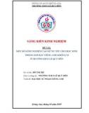 Sáng kiến kinh nghiệm THCS: Một số kinh nghiệm tạo hứng thú cho học sinh trong giờ dạy Tiếng Anh khối 6,7,8 ở trường THCS Lê Quý Đôn