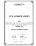 Sáng kiến kinh nghiệm THPT: Thiết kế các hoạt động đóng vai nhằm bồi dưỡng, phát triển năng lực giao tiếp cho học sinh THPT thông qua dạy học bộ môn Sinh học THPT