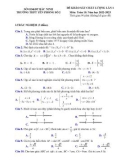 Đề khảo sát chất lượng môn Toán lớp 10 năm 2022- 2023 (Lần 1) có đáp án - Sở GD&ĐT Bắc Ninh