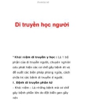 Di truyền học người