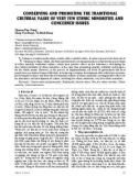 Bảo tồn và phát huy giá trị văn hóa truyền thống các dân tộc rất ít người và vấn đề cần quan tâm