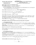 Đề thi thử đại học và cao đẳng năm 2014 có đáp án môn: Toán, khối A, A1, B - Trường THPT Chuyên Nguyễn Đình Chiểu
