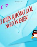 Bài giảng Dòng điện không đổi. Nguồn điện - Vật lý 11 - GV. L.N.Trinh