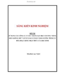 Sáng kiến kinh nghiệm THPT: Sử dụng các công cụ tư duy trong dạy học chương 'Dòng điện không đổi' Vật lí 11 ban cơ bản theo hướng tích cực hóa hoạt động nhận thức của học sinh