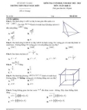 Đề thi học kì 2 môn Toán lớp 11 năm 2022-2023 - Trường THPT Phan Ngọc Hiển, Cà Mau