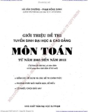 Ôn tập môn Toán - Giới thiệu đề thi tuyển sinh Đại học và Cao đẳng từ năm 2005 đến năm 2012: Phần 1