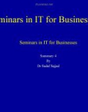 Seminars in IT for Businesses - Summary 4