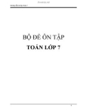 Bộ đề ôn tập Toán lớp 7