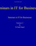 Seminars in IT for Businesses - Summary 2