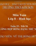 Bài giảng Hình học lớp 8 - Tiết 44: Trường hợp đồng dạng thứ nhất