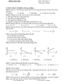 Đề thi kiểm tra định kỳ môn Vật lý lớp 10 - Trường THCS & THPT Trần Văn Lâm