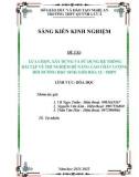 Sáng kiến kinh nghiệm THPT: Lựa chọn, xây dựng và sử dụng hệ thống bài tập về thí nghiệm để nâng cao chất lượng bồi dưỡng HSG hóa 12 THPT