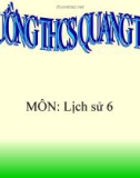 Bài giảng Lịch sử 6 - Tiết 6 bài 6: Văn hóa cổ đại