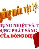 Bài giảng Tác dụng nhiệt TD phát sáng của dòng điện - Vật lý 7 - GV. H.Đ.Khang