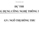 Giáo án điện tử tiểu học: Tập đọc bông hoa niềm vui