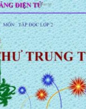 Giáo án tập đọc lớp 2 : Thư trung thu