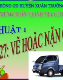 Bài giảng Mỹ Thuật 1 bài 27: Vẽ hoặc nặn cái ô tô