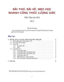 Bài thơ, bài vè, mẹo học nhanh công thức lượng giác