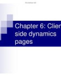 Chapter 6: Clientside dynamics pages