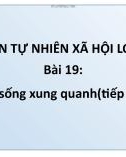 Bài giảng TNXH 1 bài 19: Cuộc sống xung quanh (TT)