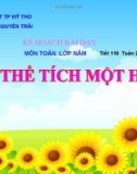 Bài giảng Toán 5 chương 3 bài 13: Thể tích của một hình