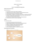 Lecture note Business system development - Lecture 9: Determining system requirements